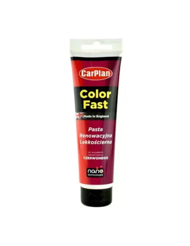 CarPlan T-CUT Color Fast - Nano pasta koloryzująca do usuwania rys Czerwona 150g