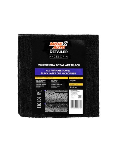 Mikrofibra APT Black (All Purpose Towel) Moje Auto Detailer 40X40CM
